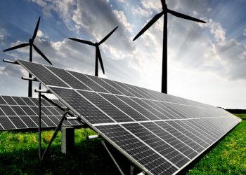 imagen sobre energías renovables, energía eólica y solar