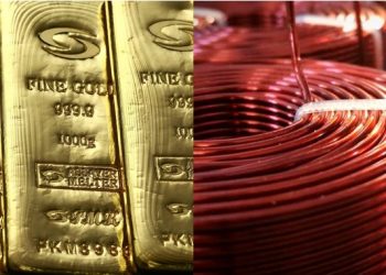 exportaciones de oro subieron y exportaciones de cobre cayeron