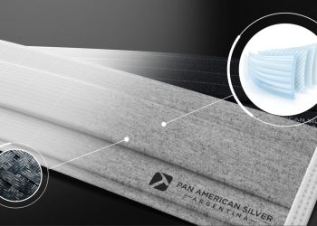 Mascarilla antimicrobiana de plata de Pan American Silver