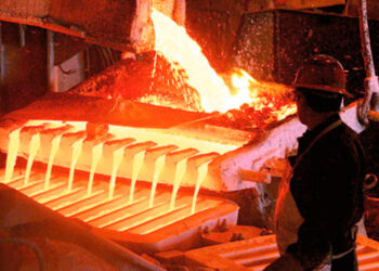 Producción minera de cobre en chile