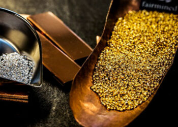 Precio del oro, hierro y cobre