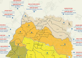 Chile: Divulgan operaciones mapa de mineras de la Región del Maule