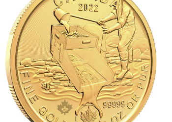 Canadian Mint lanza moneda de oro puro con temática de Klondike